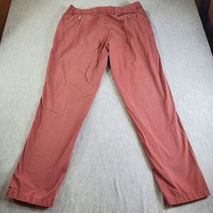 Vintage 1946 Pants Mens 38 34 Coral Pink Washed Stone And Beaten Twill Chino